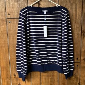 NWT Pop sugar  comfy velour top in maritime blue size XXL for essential leisure